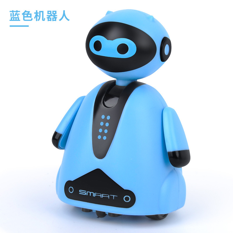 Suite stylo robot bleu
