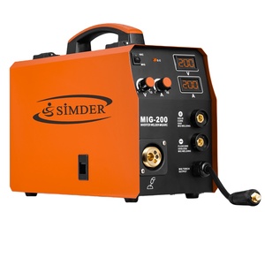 Amazon.com: VEVOR MIG TIG MMA Soldador 200A Máquina de soldadura 6 en 1  Combo de aluminio soldador de núcleo de flujo portátil de 110/220 V,  diámetro del alambre de alimentación automático de