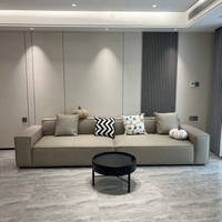 Panneau décoratif moderne en bois WPC avec placage de bambou et cristal de carbone pour salle de conférence