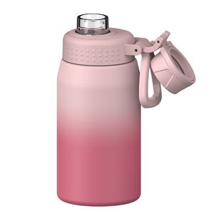 Botella de agua deportiva de acero inoxidable de doble pared con tapa de rosca personalizada, termo de vacío para adultos, para viajes - Product Image 1