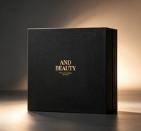 Coffret Cadeau Luxe Soins de la Peau & Parfums – Emballage Rigide Personnalisé avec Logo Doré en Relief, Doublure Éponge Biodégradable et Écologique