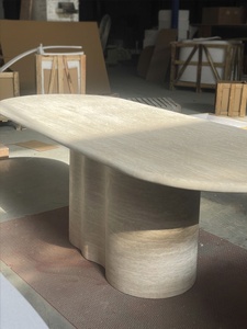 <span class=keywords><strong>Table</strong></span> <span class=keywords><strong>console</strong></span> de salle à manger en marbre travertin naturel moderne, modèle <span class=keywords><strong>2026</strong></span>, très demandée pour l'ameublement de salle à manger - Product Image 4