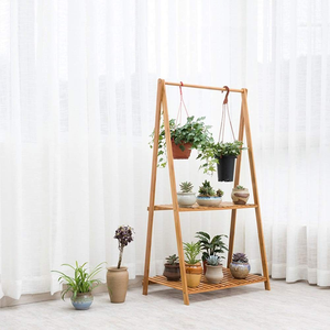 Bamboo Small Clothes Racks Wooden Dress up Storage Costume Rack Short Toddler Kids Clothing Organizer with <b>Shoe</b> Use - Product Image 2