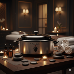 Ensemble portatif de massage de réchauffeur de <span class=keywords><strong>pierre</strong></span> chaude 6Q avec le professionnel de chauffage - Product Image 1