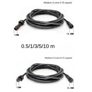 Conector redondo de montaje moldeado, precio de fábrica, Cable de extensión impermeable, conector macho y hembra para tiras LED para exteriores - Product Image 3