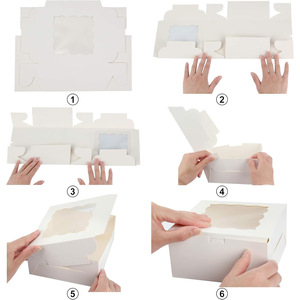 Custom Eco-Friendly Food-Grade Recycled Rigid Windowed Paper <b>Boxes</b> with Glossy/Matt Lamination - Product Image 2