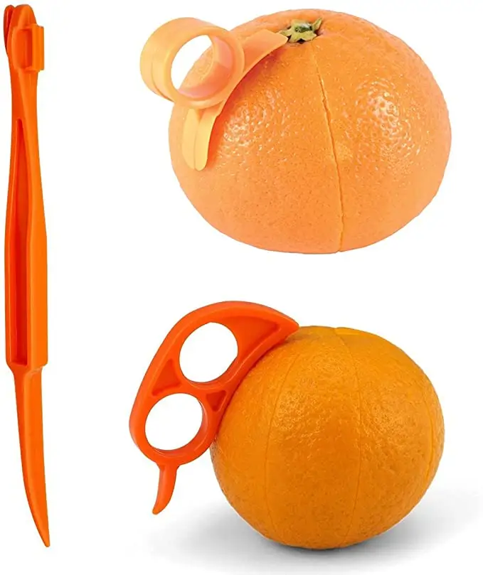 Großhandel Obst Werkzeuge Küche Kunststoff Easy Fruit Gemüses ch neider Cutter Zitronen schäler Öffner Entferner Orangen schäler