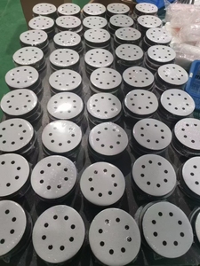 Pexmientas 5 Inch 15 Hole Soft Sponge Sanding Pads <strong>Hook</strong> <strong>And</strong> <strong>Loop</strong> Polishing Grinding Foam Interface Pad - Product Image 3