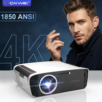 Projecteur LED intelligent OEM 1850 ANSI A9Q pour téléphone portable, vidéo 4K, prise en charge du Wi-Fi 5G, mise au point automatique, projecteur vidéo pour cinéma maison