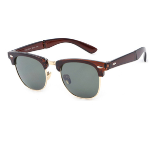 Phân cực ánh sáng màu xanh chặn gương màu xanh ray Shades xách tay gấp phụ nữ người đàn ông kính mát thời trang - Product Image 2