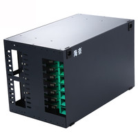 Panel Patch ODF Single Mode 6U 19-inci, 96 Core Dilengkapi Penuh dengan Adaptor ST