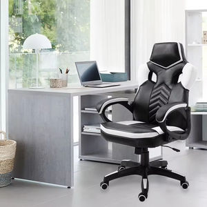 Chaise de jeu personnalisée, fabrication directe, cuir PU, pivotante, style course, chaise de bureau pour <span class=keywords><strong>ordinateur</strong></span>, chaise inclinable pour joueur - Product Image 2