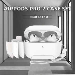Funda Protectora Anti-Caídas para <span class=keywords><strong>AirPods</strong></span>, de PC Grueso, Color Sólido, con Diseño de Dibujos Animados, Gran Venta en Amazon - Product Image 2