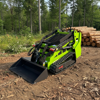 Crawler Mini Skid Steer Loader dengan Mesin Honda GX690 Kapasitas Bucket CE EPA Euro5 Efisiensi Tinggi Track