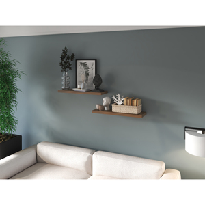 Floating Shelf Dallas Mahogany Living Room <b>Wall</b> <b>Display</b> Shelves - Product Image 4