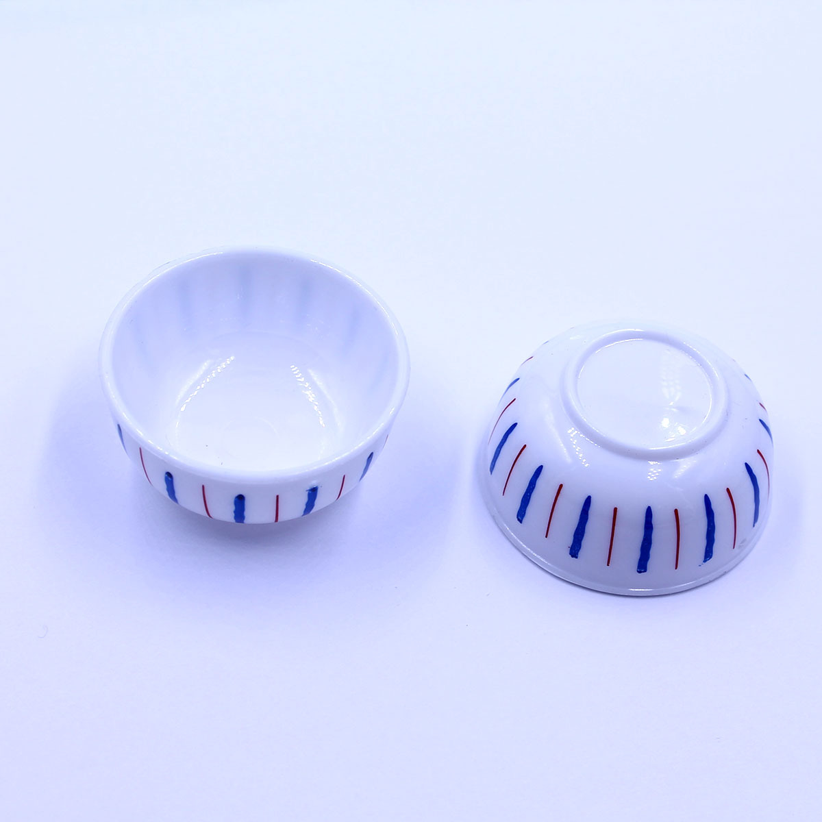 1:12 SCALA 2 ciotole in ceramica verde tumdee Casa delle Bambole Accessorio ALIMENTARE DA CUCINA G13