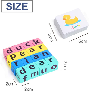 26 alfabeto Montessori in legno puzzle inglese giochi <span class=keywords><strong>di</strong></span> <span class=keywords><strong>parole</strong></span> ortografia giocattoli educativi per l'apprendimento dei bambini - Product Image 6