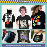 Vinyle de transfert thermique par sublimation OEM pour tissus foncés, rouleau HTV imprimable pour t-shirts en coton, transfert graphique personnalisé à la presse thermique