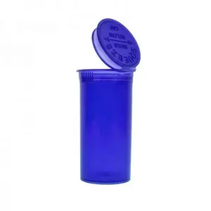 Factory OEM Pop Top Vials Smell Proof Bottle Containers PP Plastic 13Dram Squeeze Pill Pop Top Bottle