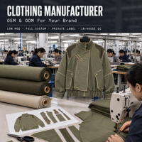 Veste bomber rétro vert olive de haute qualité, sur mesure, fabriquée en usine, avec col montant, boutons à nœuds, passepoil et poches à rabat pour hommes