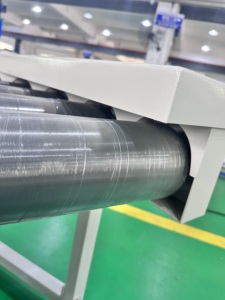 Transportador de correa de rodillos recubierto de poliuretano HDPE primario motorizado BIFA con piñón doble - Product Image 4