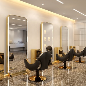 Miroirs <span class=keywords><strong>de</strong></span> <span class=keywords><strong>salon</strong></span> LED personnalisés Siman, longueur longue, miroir mural <span class=keywords><strong>pour</strong></span> coiffeur, barbier, rectangle, verre, éclairage magnifique - Product Image 6