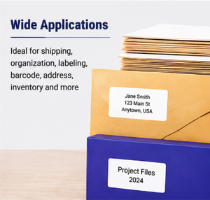 Self-Adhesive Waterproof Barcode <b>Labels</b> Matte White BPA-Free 4x5 Inch Writable Shipping <b>Labels</b> for Thermal - Product Image 3