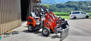 Everun ER406 fattoria costruzione giardino compatto mini piccola ruota diesel saltare 600kg caricatore camion