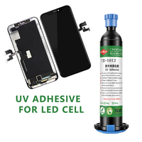 Colle UV pour écran LCD, scellant pour bordure d'écran à cristaux liquides, monocomposant, faible rétrécissement, résistant aux cycles thermiques, durcissement rapide par UV