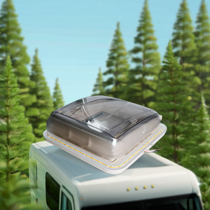 HWHongRV Nouvelle fenêtre <span class=keywords><strong>de</strong></span> <span class=keywords><strong>toit</strong></span> <span class=keywords><strong>de</strong></span> caravane réglable aérodynamique résistante aux UV avec fonction magnétique pour accessoires <span class=keywords><strong>de</strong></span> camping-car - Product Image 1