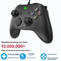 Manette filaire avec joysticks et gâchettes à effet Hall, manette de jeu avec Turbo T-A102L, double vibration, compatible avec PC, TV BOX, TÉLÉPHONE