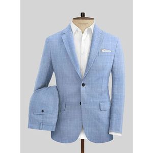 MTM nouveaux costumes décontractés <span class=keywords><strong>pour</strong></span> hommes coupe ajustée costumes <span class=keywords><strong>en</strong></span> <span class=keywords><strong>lin</strong></span> solide hommes <span class=keywords><strong>de</strong></span> qualité supérieure costumes <span class=keywords><strong>pour</strong></span> hommes avec pantalons et gilets grande taille sur mesure - Product Image 3