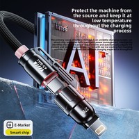 Kabel Data Braided 4-in-1 240W Fast Charging 1.5m untuk USB Type-C dan Konektor Ponsel dari Pabrik Terpercaya