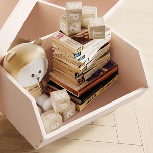 Étagère à jouets pour garçons et filles avec roulettes, armoires de rangement en bois bon marché, organisateur de casiers, bibliothèque pour enfants, armoire de rangement - Product Image 5