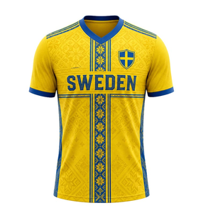 Maglia da Calcio della Svezia - Edizione Fanatiaci Colore Giallo e Blu - Product Image 1