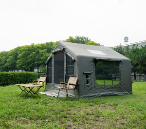 เต็นท์พกพาแบบเป่าลมสำหรับตั้งแคมป์กลางแจ้ง ทำจากไนลอน กันน้ำ สำหรับ 4-8 คน กางง่าย รวดเร็ว ขนาดใหญ่ พร้อมหลังคาเป่าลม - Product Image 1