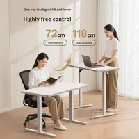 Bureau en acier réglable en hauteur électrique, bureau intelligent pour ordinateur, bureau de jeu, bureau d'étude à domicile, poste de travail