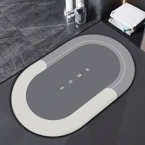 Tapis de sol super absorbant à séchage rapide, tapis de salle de bain antidérapants en caoutchouc, tapis de sol en boue de diatomée pour cuisine - Product Image 5