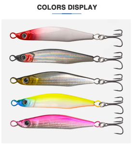 SWORDFISH LB037 8cm 40g <span class=keywords><strong>Esca</strong></span> Artificiale Metallica Topwater <span class=keywords><strong>per</strong></span> Pesca in Acqua Salata, Ghiaccio e Lago con Amo a Piuma - Product Image 4