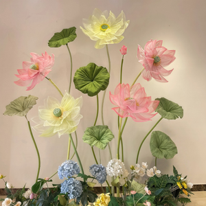 Flores de Rosa Artificiales de Franela Hechas a Mano Fulsom, Color Personalizado, de 50 cm a 3 m, Flores Gigantes para Decoración del Hogar, Bodas y Navidad - Product Image 6