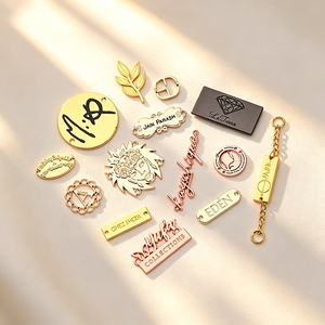 Zinc alloy metal logo for handbags custom metal <b>labels</b> and tags - Product Image 3