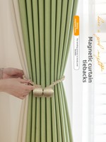 Attaches de rideaux magnétiques avec boucle avancée et corde de rangement - Design moderne minimaliste