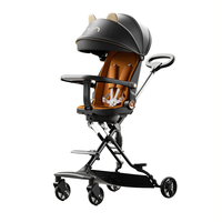 Poussette pour bébé à prix de gros, poussette pour bébé de bonne qualité, poussette multifonctionnelle à vue haute, pliage en un clic
