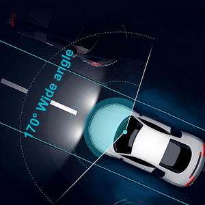 4K màn hình cảm ứng ghi lại siêu rõ ràng phía trước và phía sau máy ảnh kép Dashcam xe gương chiếu hậu Dash Cam - Product Image 2