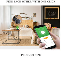 Traceur intelligent sans fil Bluetooth 4.0 anti-perte avec alarme pour bagages, sacs à main, compatible iOS et Android