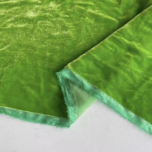 Productos listos Gran material Sensación suave Material de la mejor calidad Colores agradables disponibles Tela de terciopelo de seda para la ropa textil del hogar - Product Image 2