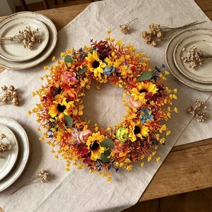 Guirnalda de Otoño 2026, Guirnalda Artificial de Hojas de Arce y Calabaza para Colgar en la Puerta, Decoración para el Día de Acción de Gracias, Guirnalda para Decoración de Pared del Hogar - Product Image 3