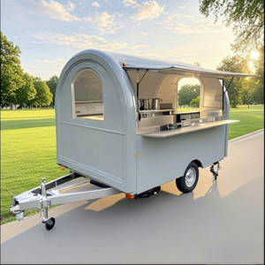 Camionetas 2025 para Vender Comida: Carrito de Venta de Hot Dogs, Snacks y Papas Fritas de Fibra de Vidrio y Aluminio, Remolque de Comida - Product Image 1