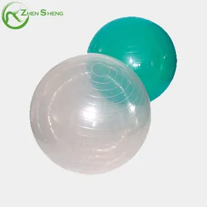Zhensheng Chinese manufacturer fitness exercise custom logo print anti burst non toxic stability PVC 55cm yoga ball wholesale