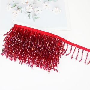 Bán Buôn Handmade Đính Cườm Pha Lê Tua Mặt Dây Chuyền Ren Tua Chiếu Sáng Rèm Hat Khiêu Vũ Trang Phục Phụ Kiện Thời Trang - Product Image 3